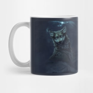 Mountain white wolf Mug